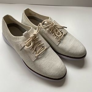 Cole Haan Originalgrand Stitchlite Plain Oxford Sneaker in Ivory Knit